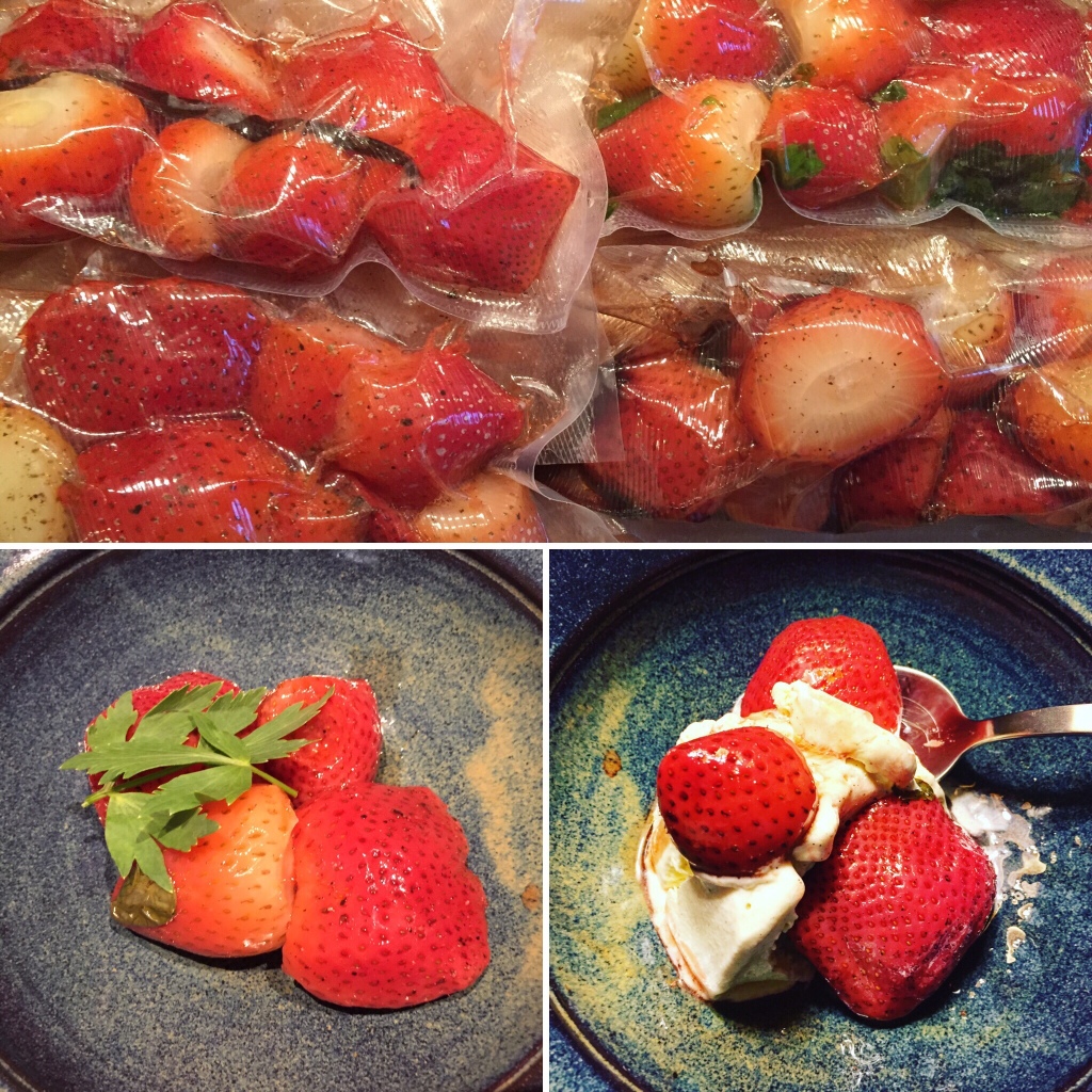 Erdbeeren sousvide – mit Vanille, Balsamico, Basilikum, Pfeffer – GUT-ESSER